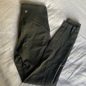 Lululemon Dark Green Train Times Leggings
